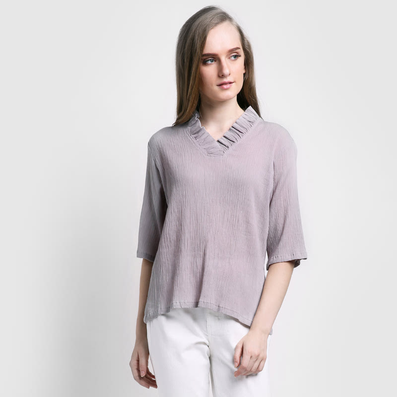 Basa Ella Grey Blouse