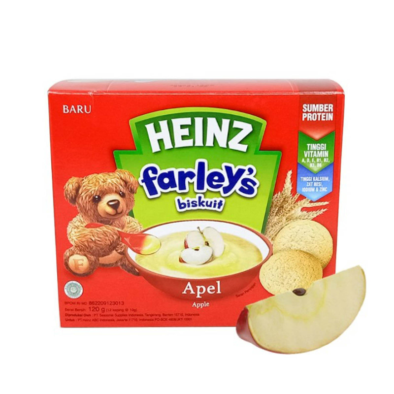 Heinz Farleys Biskuit Bayi Rasa Apel 120 Gr