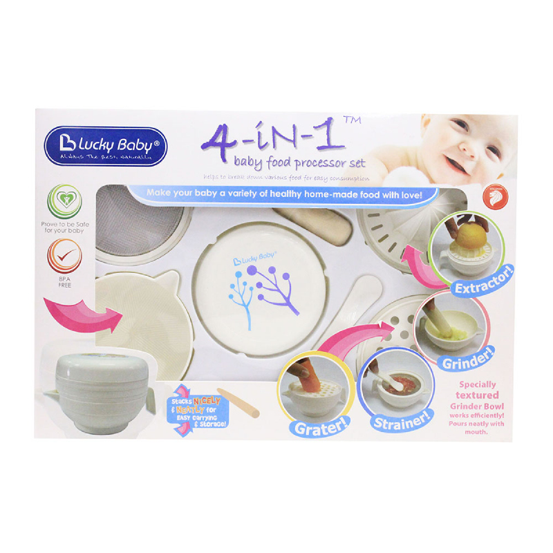 Baby Food Processor 4-In-1 - Biru - Lb 1168
