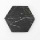 Hexagon Black Zircon Marble - Hitam Diameter 20cm