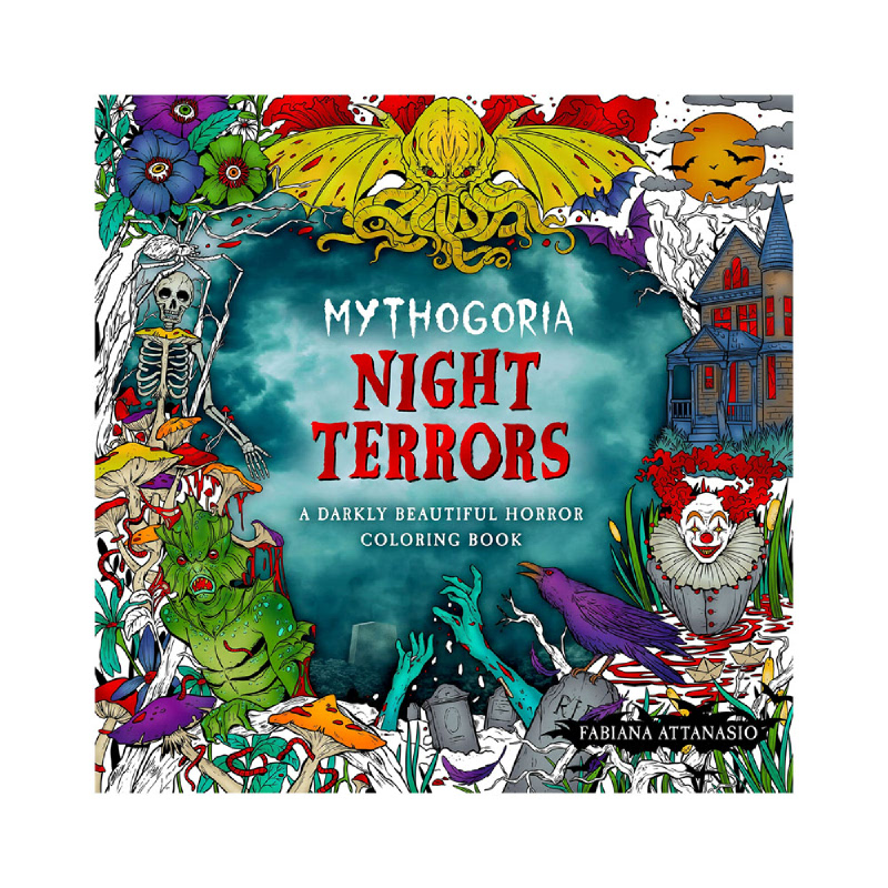 Mythogoria Night Terrors (A Darkly Beautiful Horror Coloring Book