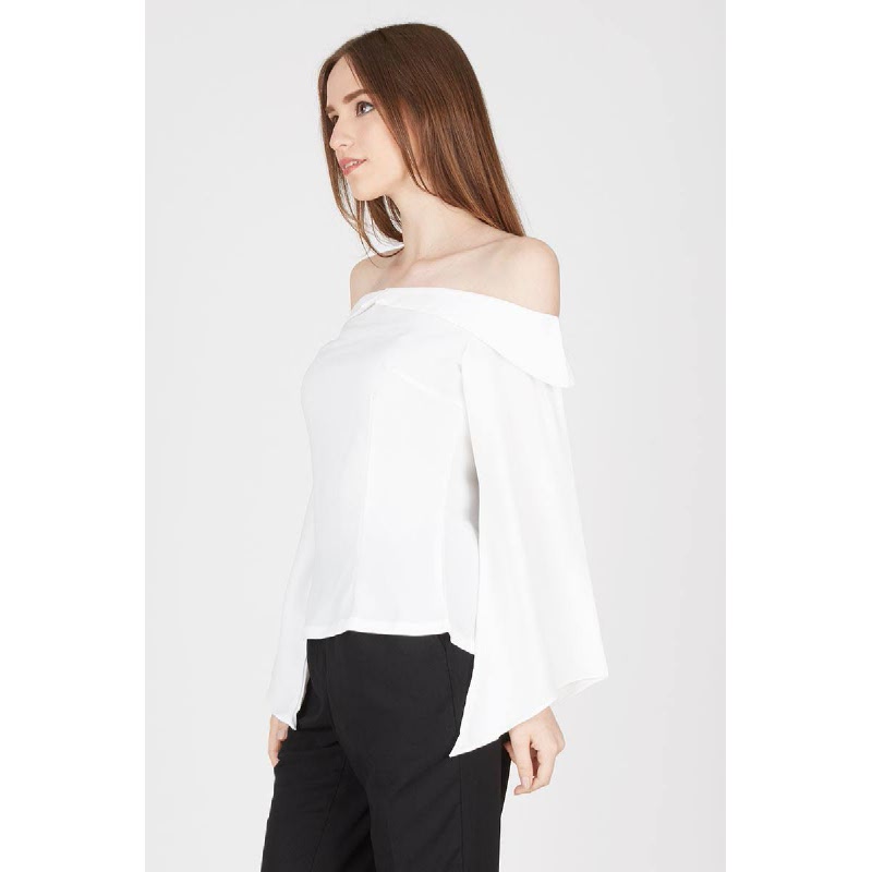 Ieina Off Shoulder Top White