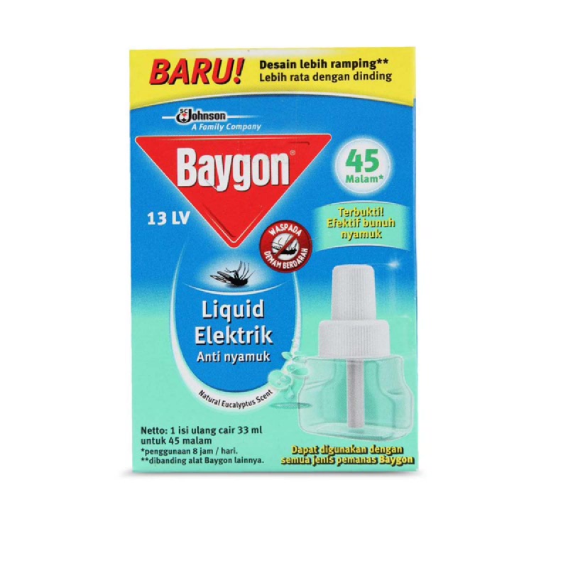 Baygon Electric Ref Eucalyptus 45 Malam 33Ml