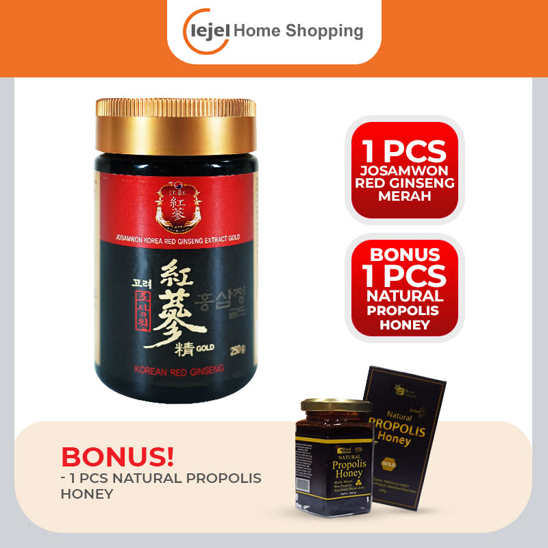 Josamwon Premium Ginseng Merah Korea Bonus Natural Propolis Honey