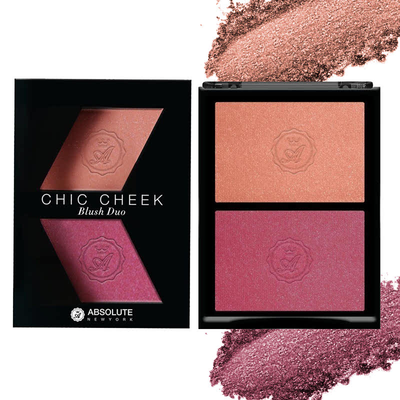 Absolute New York Chic Cheek Blush Duo 03 Pinched Flushed