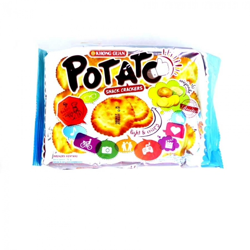 Kg Potato Snack Crackers Original 70G