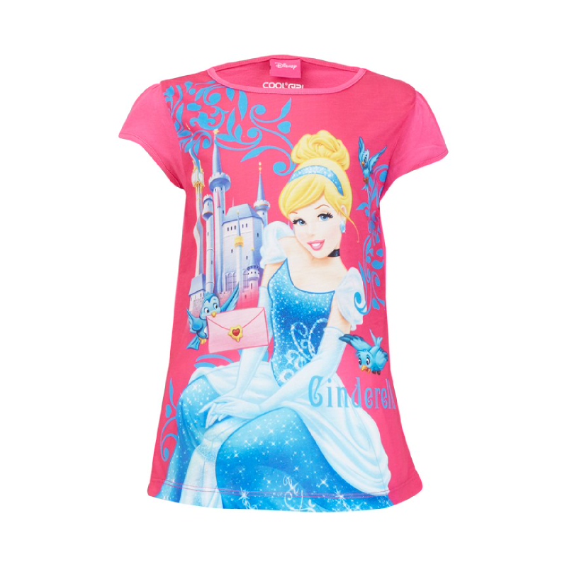 Princess Cinderella T-Shirt Kids Pink