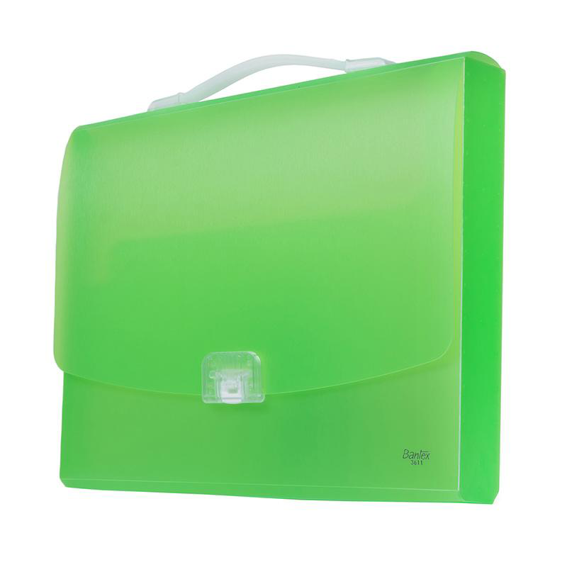 Bantex Portable Case With Handle Folio Grass Green-3611 15