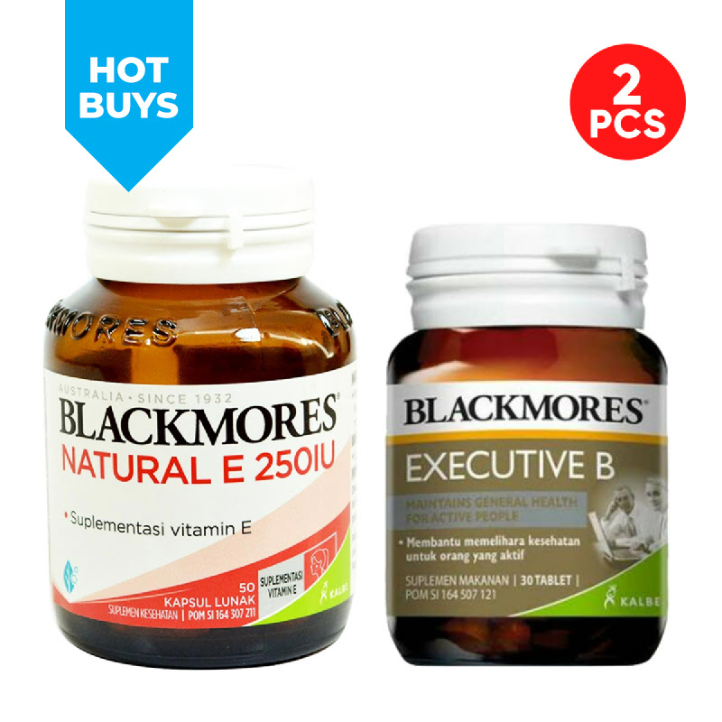 Blackmores Natural E 250 IU + Blackmores Executive B Isi 30 Tablet