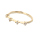 Cocoa Jewelry Cincin Wave Cluff Gold Color