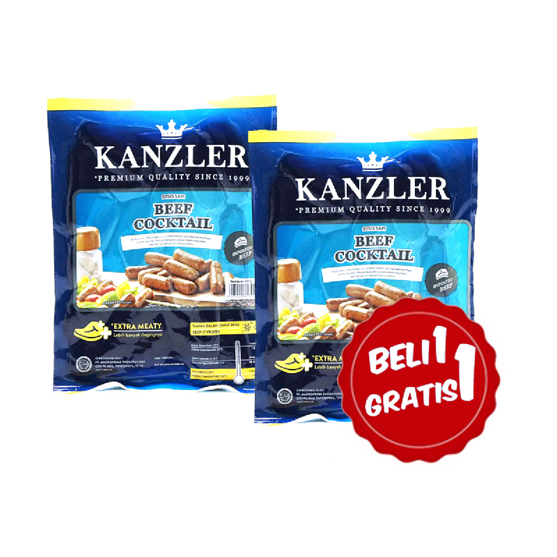 Kanzler Sosis Sapi 500 Gr (Buy 1 Get 1) iStyle