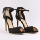Paul Andrew Fatales Satin Bow Sandals Black