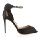 Paul Andrew Fatales Satin Bow Sandals Black