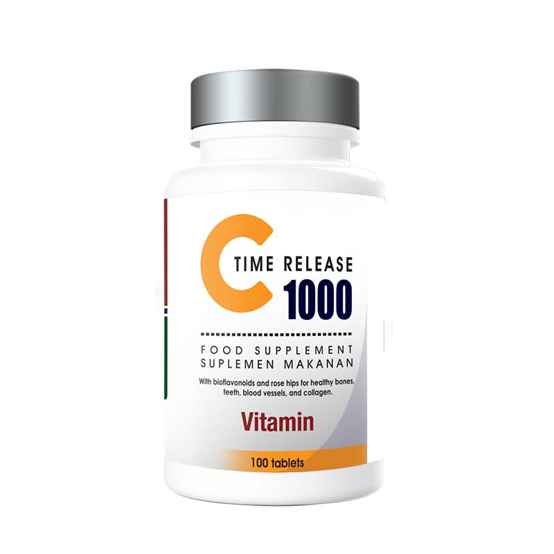 Treelains Vit C 1000 Time Release With Rose Hip - 100 Tablets