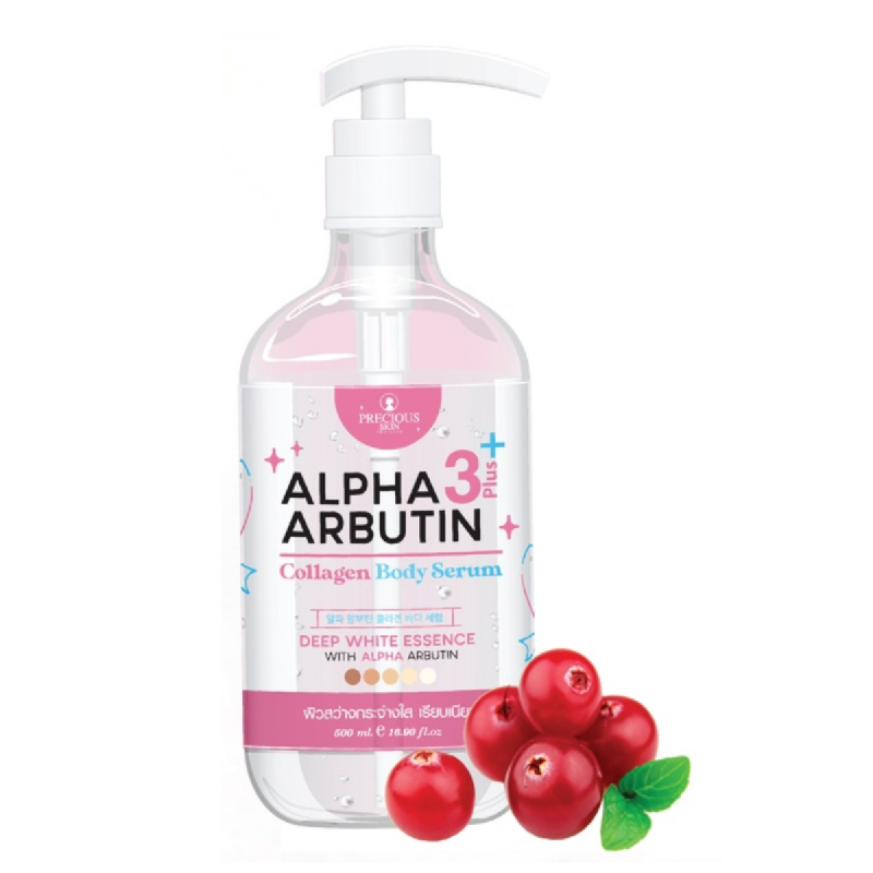 Precious Skin Alpha Arbutin 3Plus 10x Whitening Booster Collagen Body Serum 500ml