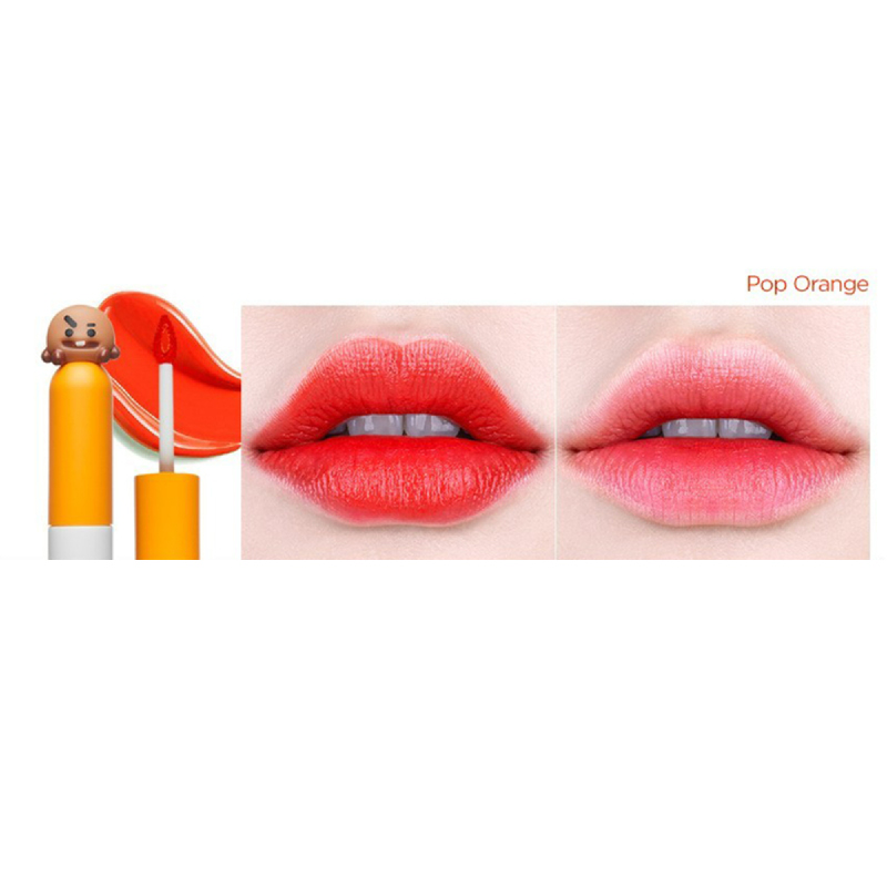 VT x BT21 Glow Lip Lacquer - 02 Pop Orange