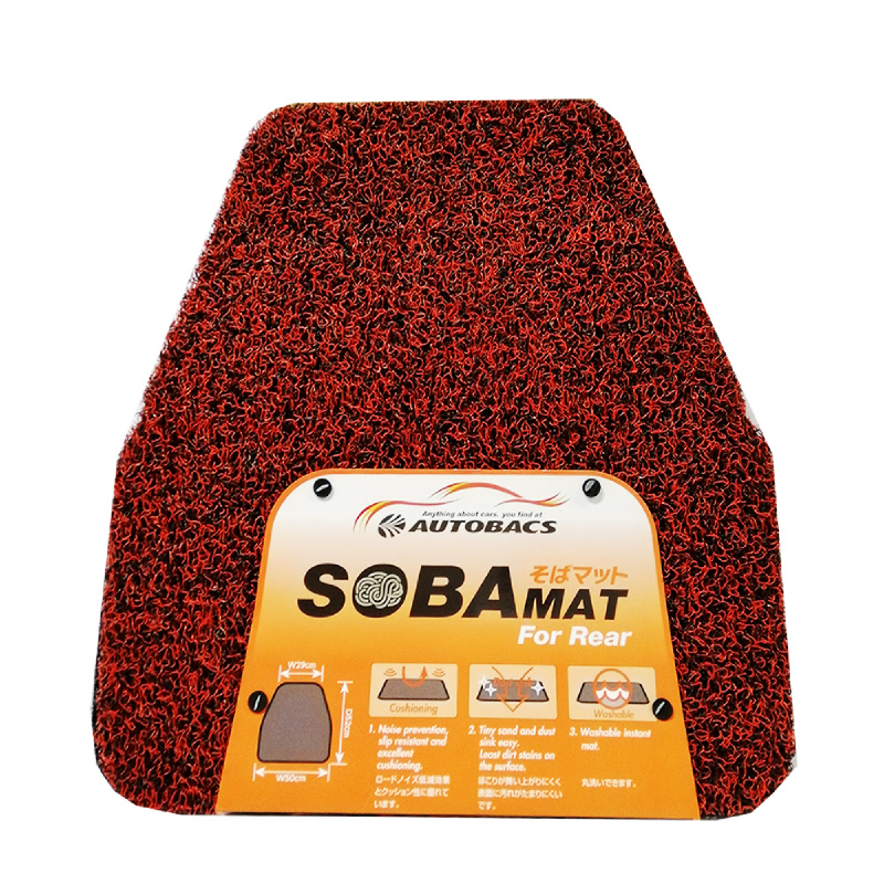 AB Soba Floor Mat Karpet Mobil Aksesoris Mobil [Japan Import] Front Passenger Red 