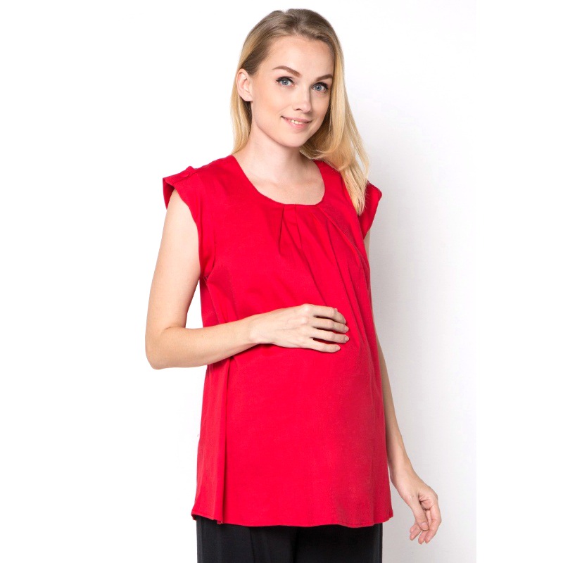 Chantilly Maternity Top Annie 21010 - One Size - Merah