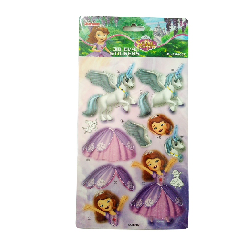 Disney 3D Eva+2D Puzzle Sticker Sofia Dl-Eva007