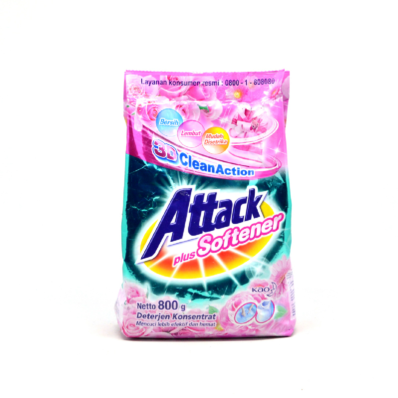 Attack Detergent Plus Softener 800G