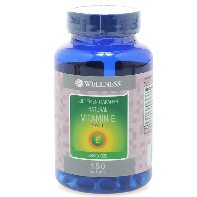Wellness Natural Vitamin E-400 I.U 150 Softgels