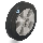 ALEV 100-15K Heavy duty Wheels with Elastic Solid Rubber Tyres ALEV 127-20K