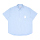 ADLV x LISA A Logo Emblem Patch Stripe Shirt Sky Blue - ADLVXL-SH-SB