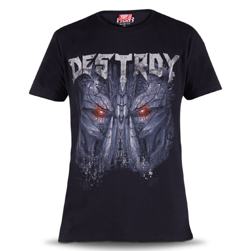 Transformers Destroy Short Slevee T-Shirt Black