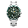 Alba AM3825X1 Chronograph Men Green Dial Stainless Steel Strap
