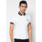 White Contrast 02 Short Sleeves Polo