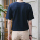 [BL1118]Embo V Vent Short Sleeve T-shirt - Navy