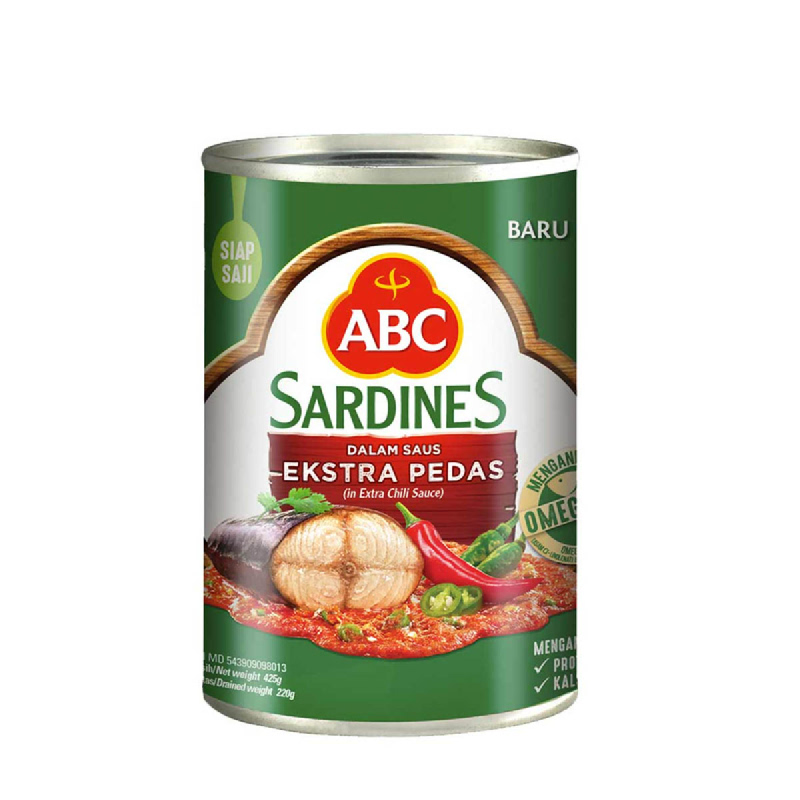 Abc Sardine Extra Hot 425G