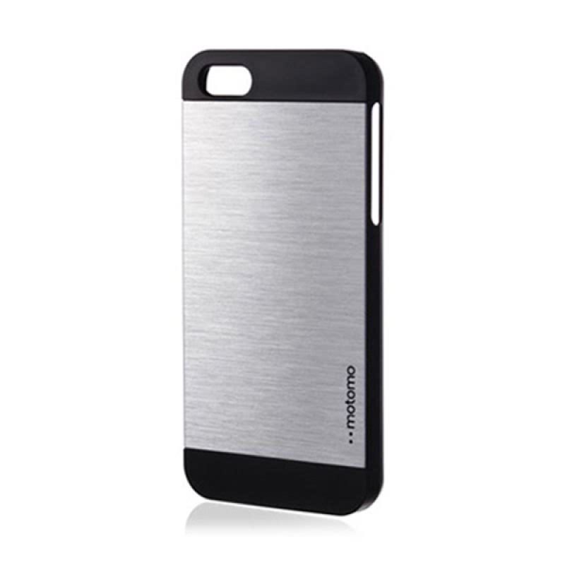 Ino Metal Case for iphone 5-5s Silver Hitam