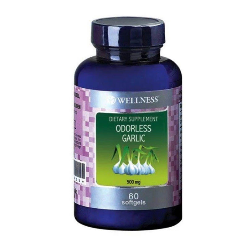 Wellness Odorless Garlic 500 Mg 60 Softgels