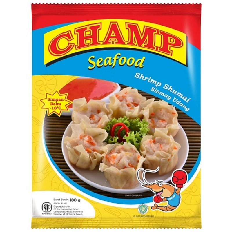 Champ Seafood Siomay Udang 180 Gr