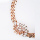 Triple crystal cluster necklace