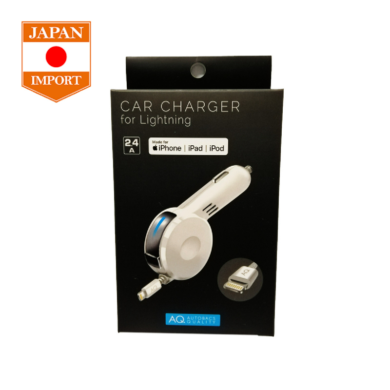 AQ Reel Charger Lightning Charger Mobil [Japan Import] C04 White