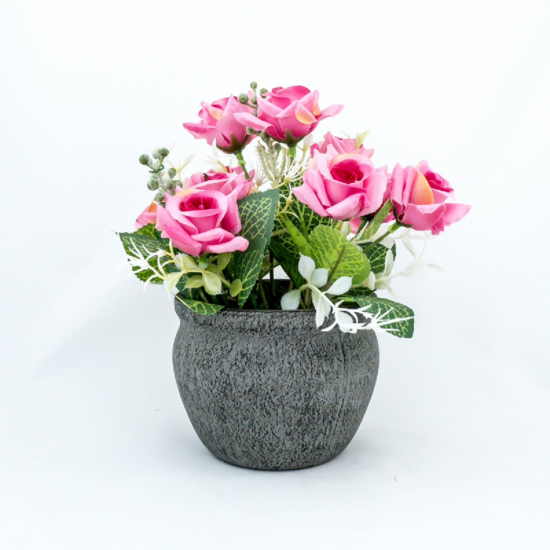 Asna Artificial Roses with Pot