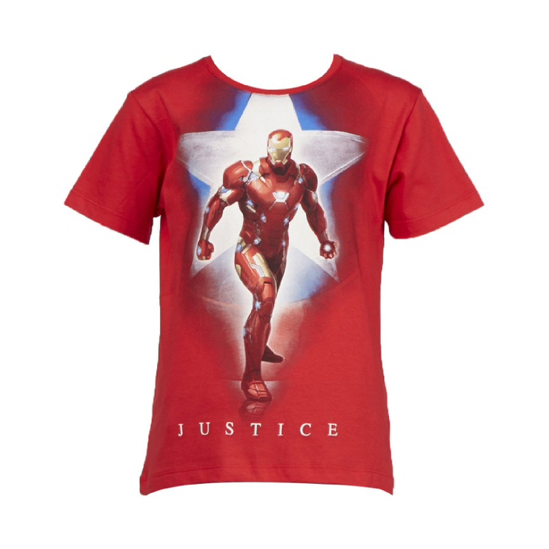 Civil War Justice Iron Man T-shirt Kids Red