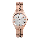 Alexandre Christie Passion AC 2897 LHBRGSL Ladies Silver Dial Rose Gold Stainless Steel Strap