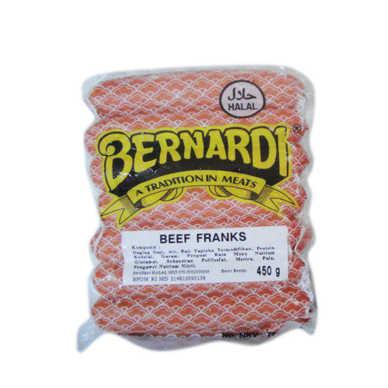 Bernardi Sosis Sapi Frankfurter  450 gr