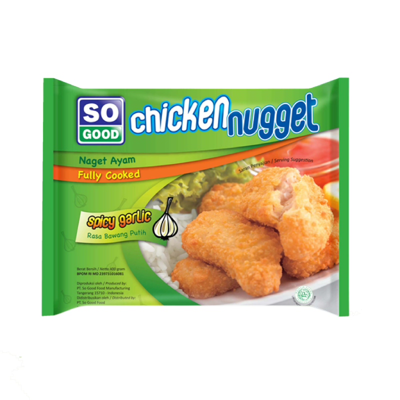 So Good Ayam Nugget bawang putih pedas 400 gr | iStyle