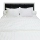 Sleep Buddy Set Sprei dan Bed Cover White Dobby Stripe 200x200x30