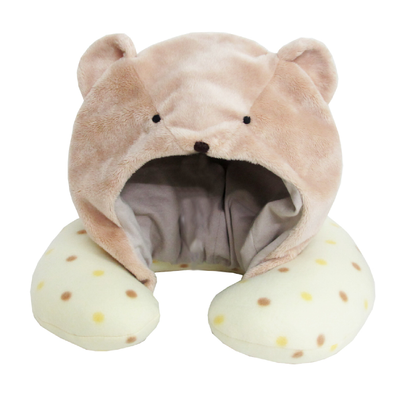 Neck Cushion With Hood Light Yellow
