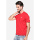 Slim Fit Kaos Casual Merah Logo LGS
