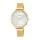 Jam Tangan Wanita Alba Fashion AH8722X1 Silver Pattern Dial Gold Mesh Strap
