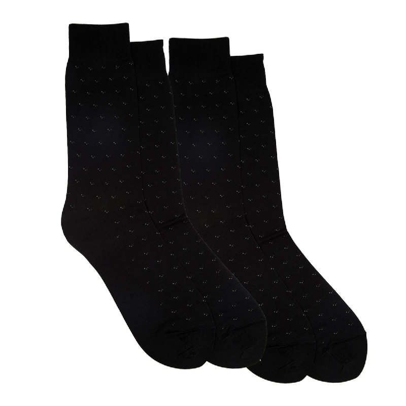 Gunze Men Casual Socks 1Box isi 2Pasang 10312 Black