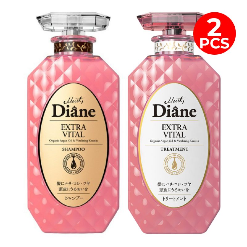 PAKET Moist Diane EXTRA VITAL Shampoo + Treatment