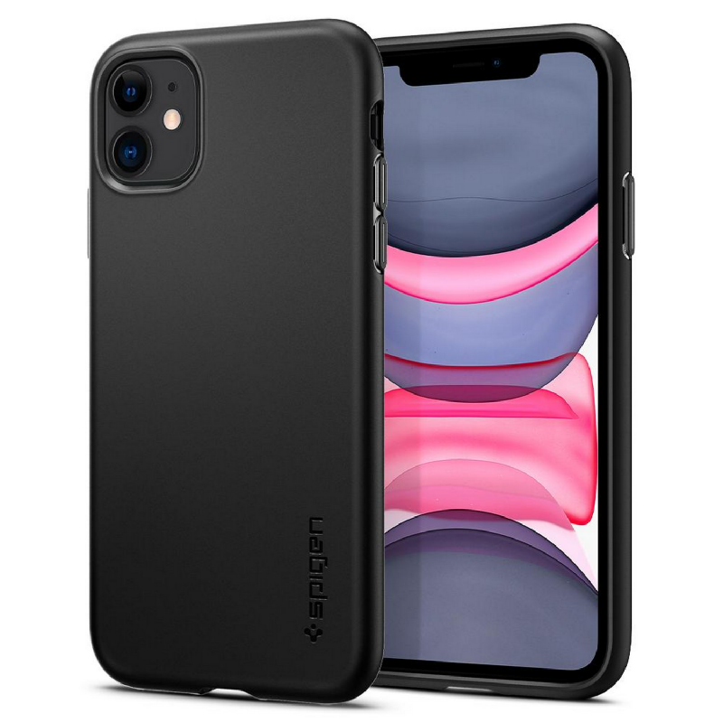 Spigen Case iPhone 11 Hardcase Thin Fit Pro Casing Black