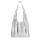 JOSEPH AND STACEY LUCKY PLEATS SHOULDER BAG, SILVER